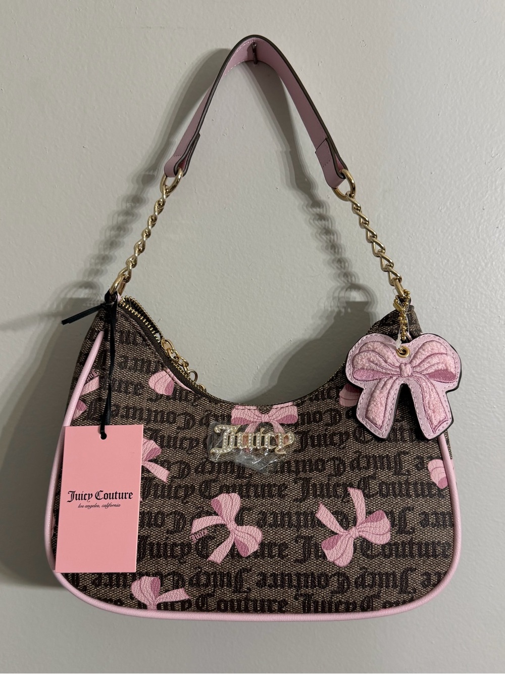 Juicy Couture Simply Sweet Coquette Monogram Shoulder Bag